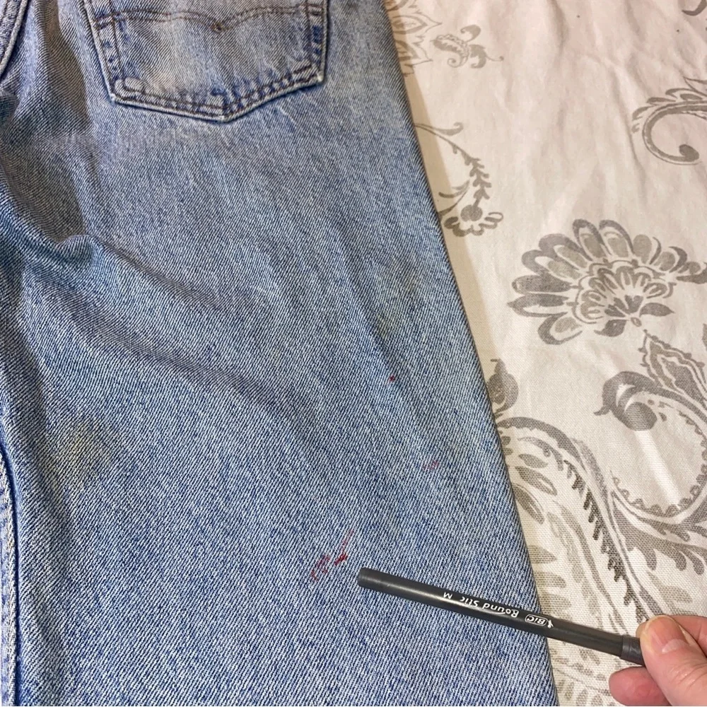 Vintage Levis 505 Made in USA Light Wash Denim Jeans 32